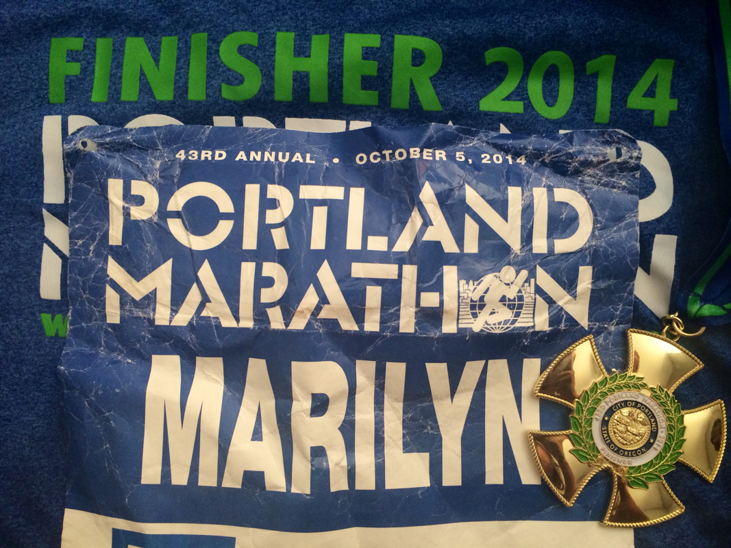 2014 Portland Marathon Marilyn Tycer